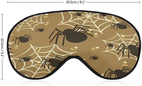 Aranhas dormindo cegas máscara de olho fofo capa noturna engraçada com alça ajustável para homens