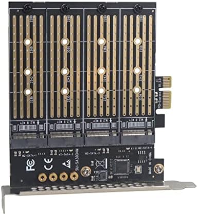 JMT M2 NGFF M Chave B-key SSD Card M.2 para PCI-E 3.0 x4 Card de expansão de alta velocidade 1/2/4 Adaptador