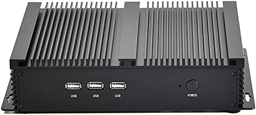Computador industrial, Mini Desktop Computer, Mini PC com Intel Core Quad Core CPU I5 10310U, 32 GB de RAM, 512 GB SSD, 1XNICS, 4XUSB 3.0, 2XCOM RS232, HDMI, VGA, Wi-Fi
