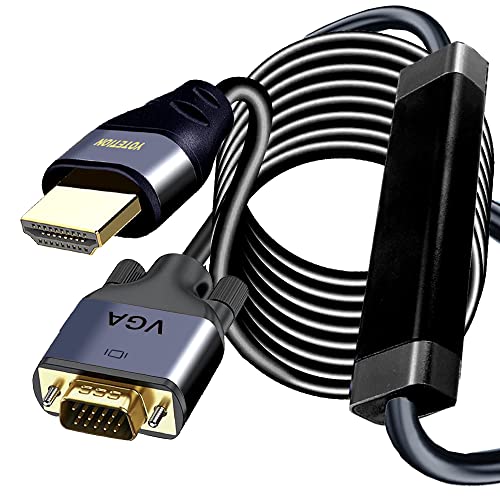 Cabo HDMI para VGA de 40 pés com IC, HDMI banhado a ouro para VGA compatível para computador, desktop,