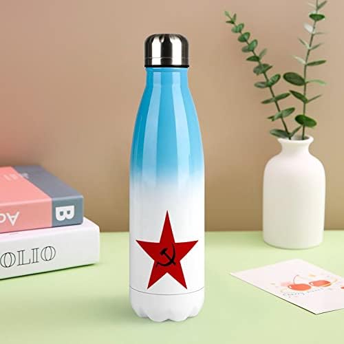 URSS comunista 17oz Sport Water Bottle Bottle Stainless Acele A vácuo em forma de cola isolada Flash esportivo