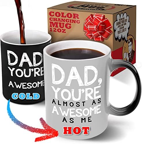 Gr8am texto revelando uma caneca engraçada 12oz - pai incrível - caneca de café exclusiva engraçada