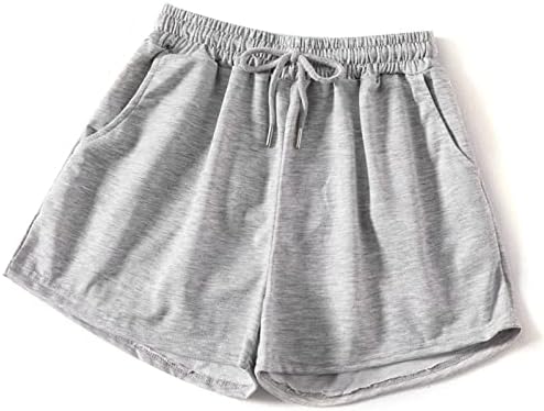 Wocachi Women Women Pijama Shorts Bottom Lounge Comfy com bolsos esticados para dormir sólidos PJ Bottoms Sleep Shorts