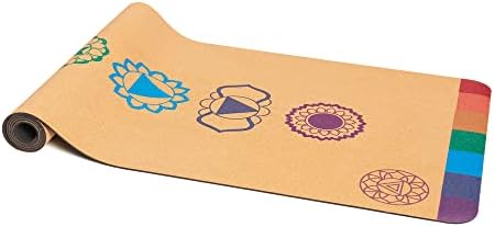 Satoriconcept Cork Yoga Mat - Cork e borracha ecológicos, leves com tamanho perfeito e 4 mm de espessura,
