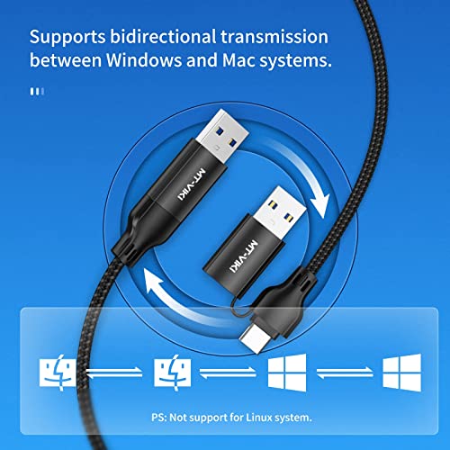 MT-VIKI USB 3.0 + Sincronizador de cabo de transferência Tipo C, dois dados de transferência de dados mútuos
