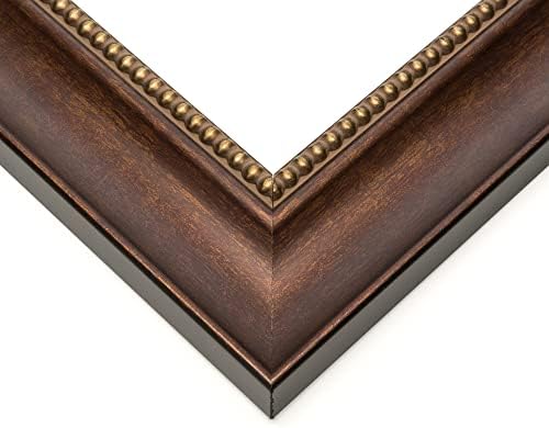 31x28 Copper and Brown Real Wood Picture Frame Largura 2 polegadas | Profundidade do quadro interior 0,5 polegadas | MARRON BROW BOW